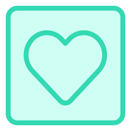 corazón Generic Outline Color icono