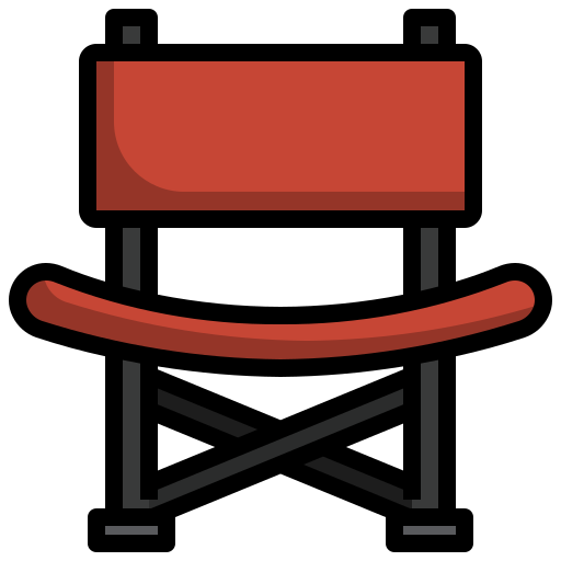 Camping chair Generic Outline Color icon