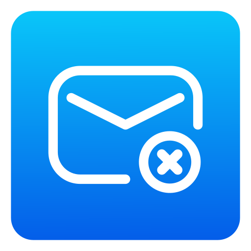 Delete message Generic Flat Gradient icon