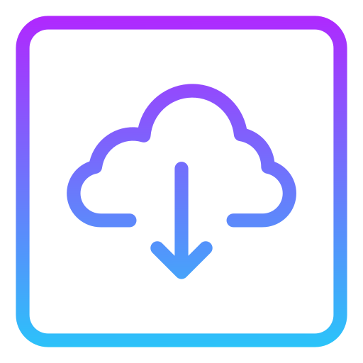 cloud-download Generic Gradient icon
