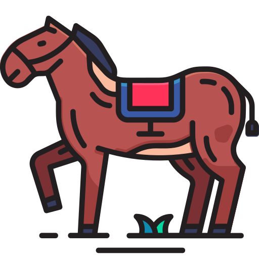 koń Generic Outline Color ikona