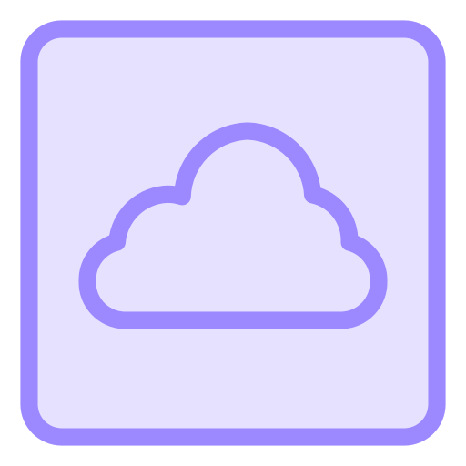 nuage Generic Outline Color Icône