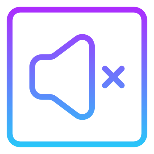 Volume mute Generic Gradient icon