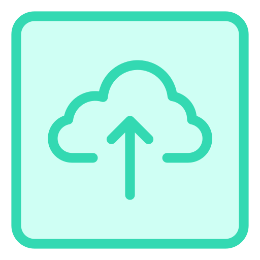 carga en la nube Generic Outline Color icono