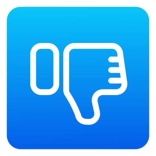 Thumb down Generic Flat Gradient icon