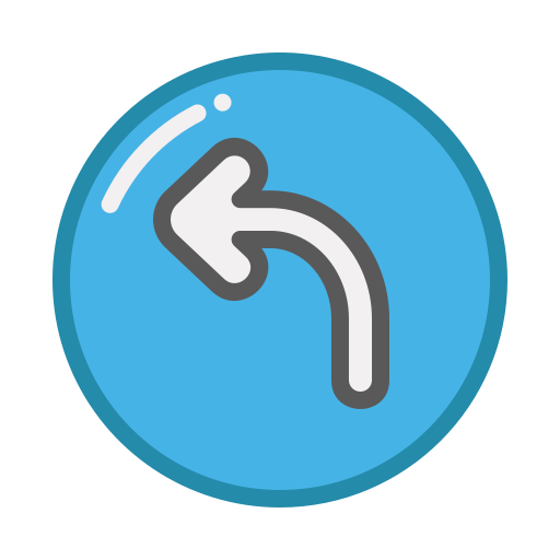 Left way Generic Outline Color icon