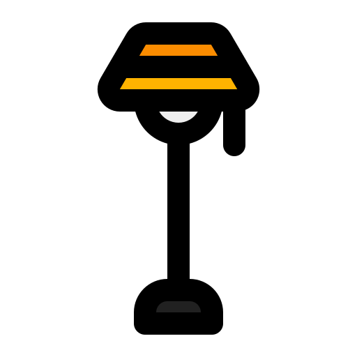 vloerlamp Generic Outline Color icoon