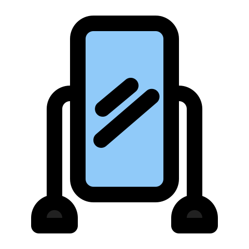 鏡 Generic Outline Color icon