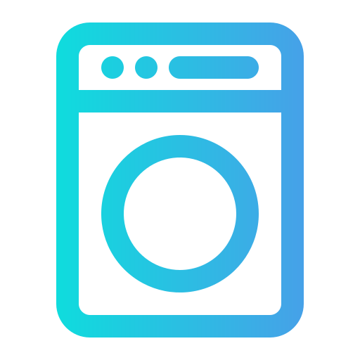 máquina de lavar Generic Gradient Ícone