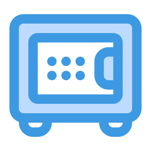 Safe box Generic Blue icon