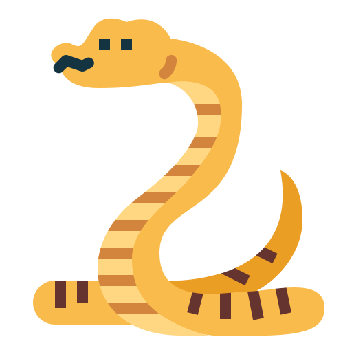 Snake Smalllikeart Flat icon
