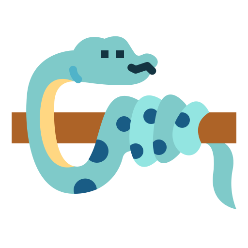 serpiente Smalllikeart Flat icono