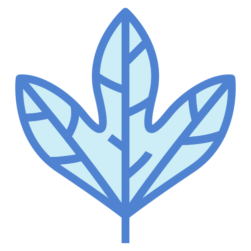 Leaf Generic Blue icon