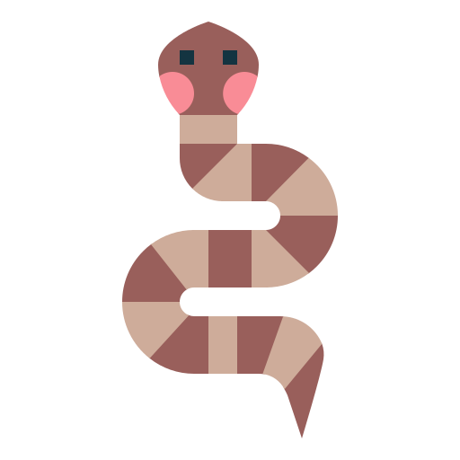 wąż Smalllikeart Flat ikona