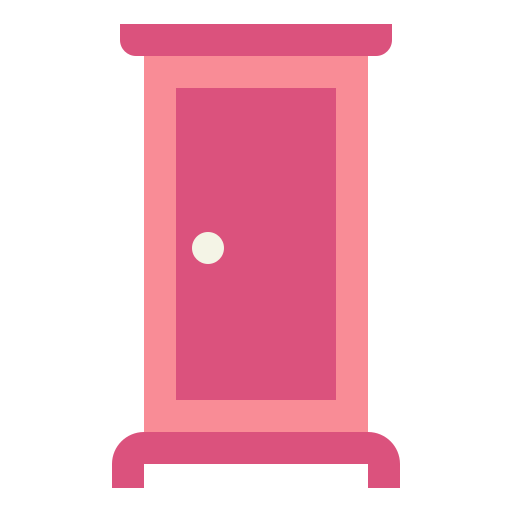 deur Smalllikeart Flat icoon