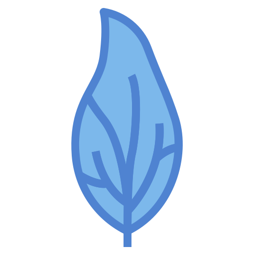 Leaf Generic Blue icon