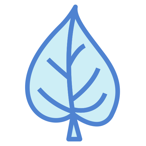 Leaf Generic Blue icon