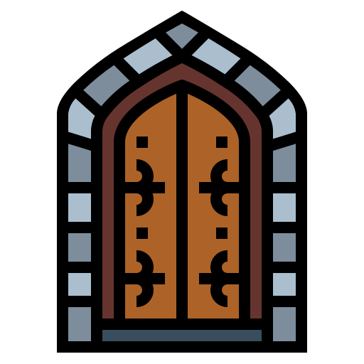 puerta Smalllikeart Lineal Color icono