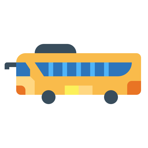 Bus Smalllikeart Flat icon
