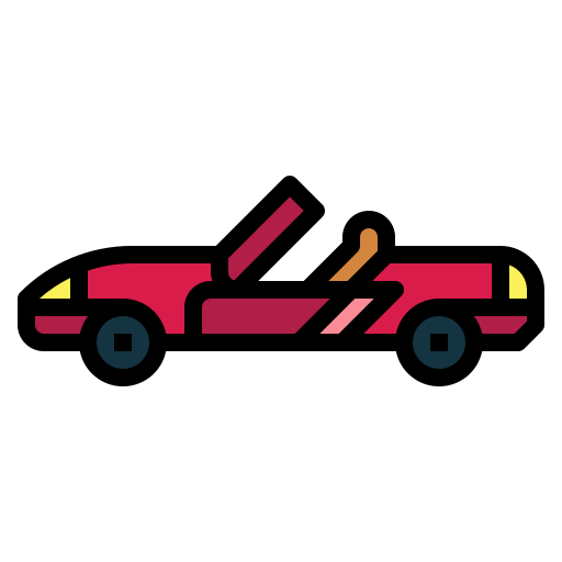 スポーツカー Smalllikeart Lineal Color icon