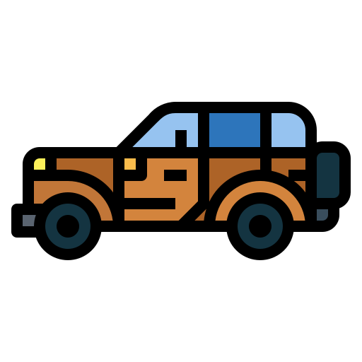 jeep Smalllikeart Lineal Color ikona