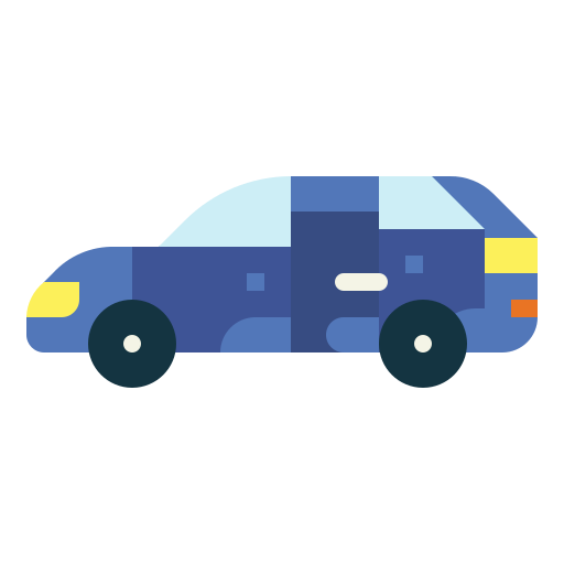 Minivan Smalllikeart Flat icon