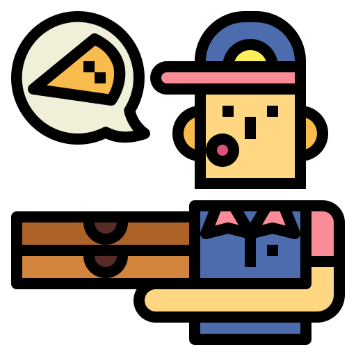 Delivery man Smalllikeart Lineal Color icon