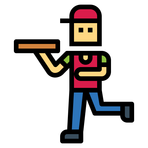 Delivery man Smalllikeart Lineal Color icon