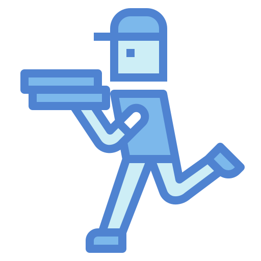 Delivery man Generic Blue icon