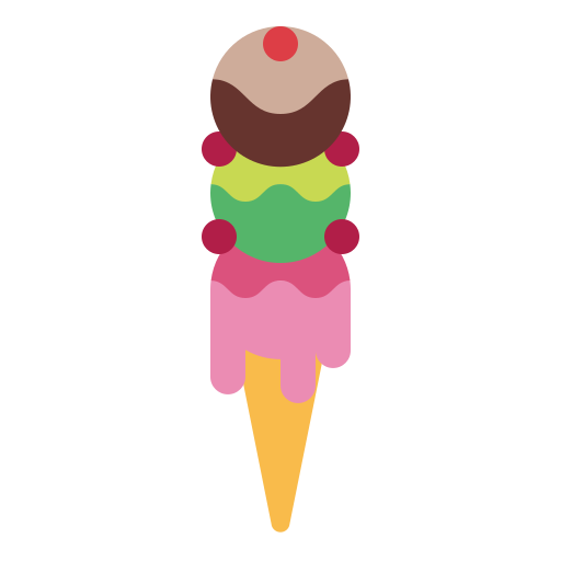 Ice cream Smalllikeart Flat icon