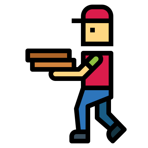 Delivery man Smalllikeart Lineal Color icon