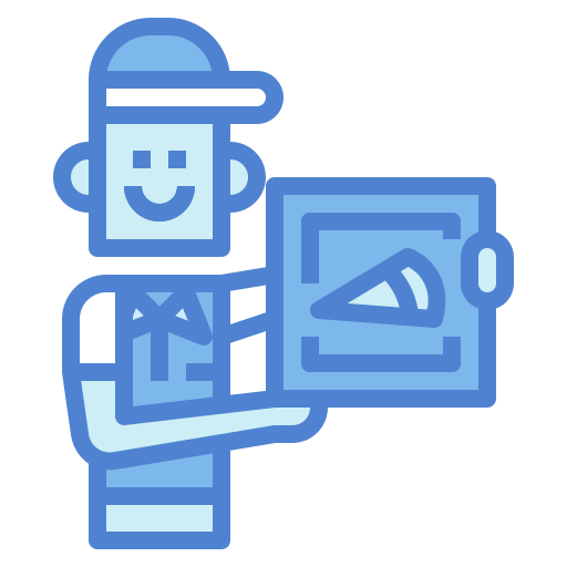 Delivery man Generic Blue icon