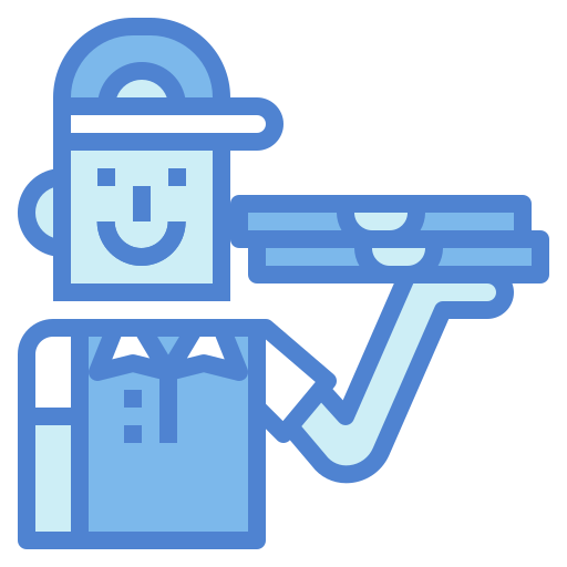 Delivery man Generic Blue icon