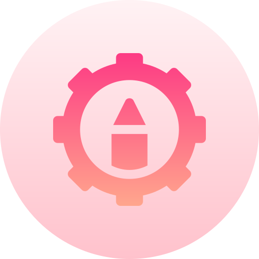 Settings Basic Gradient Circular icon