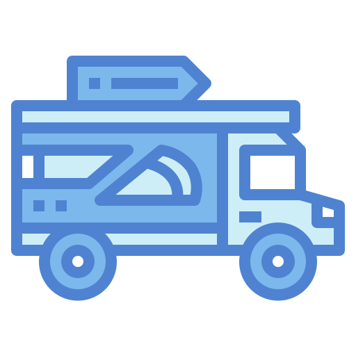 Pizza truck Generic Blue icon