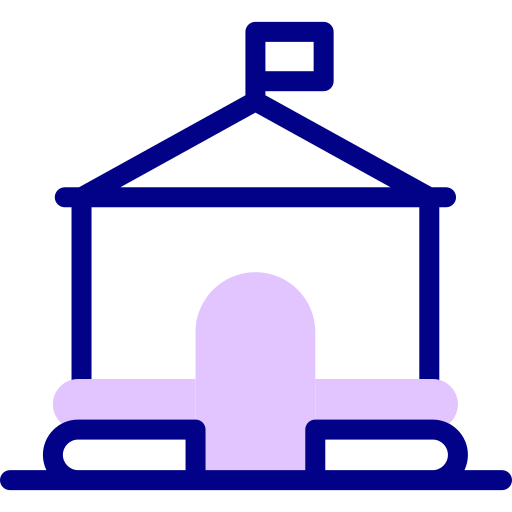 Надувной замок Detailed Mixed Lineal color иконка