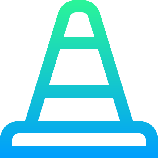 Cone Super Basic Straight Gradient icon