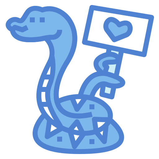 wąż Monochrome Blue ikona