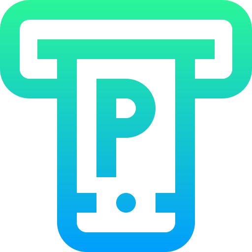 bilet parkingowy Super Basic Straight Gradient ikona