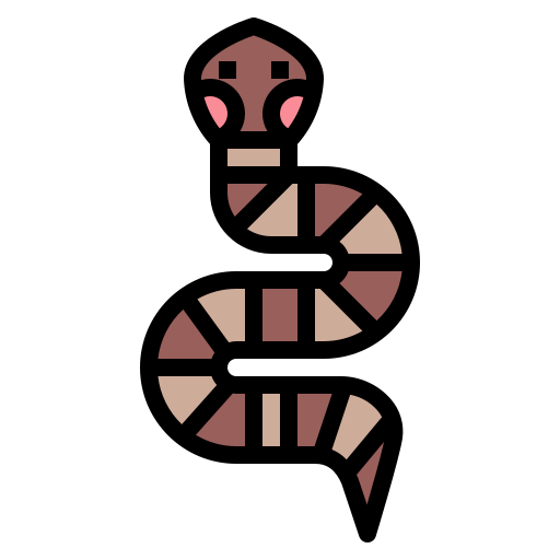 serpiente Smalllikeart Lineal Color icono
