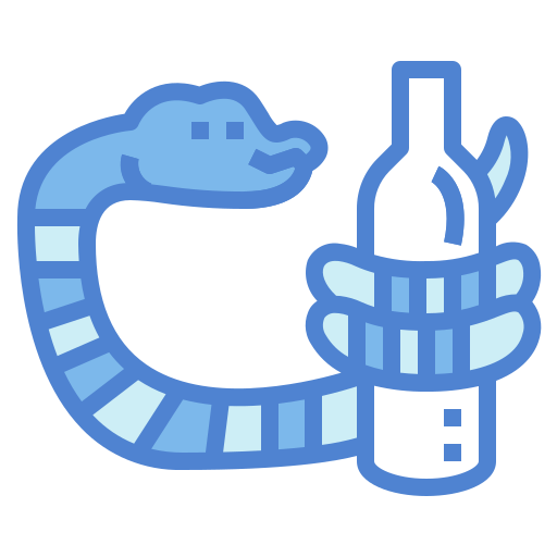 serpiente Monochrome Blue icono