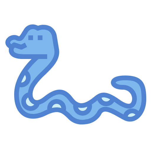 serpente Monochrome Blue icona