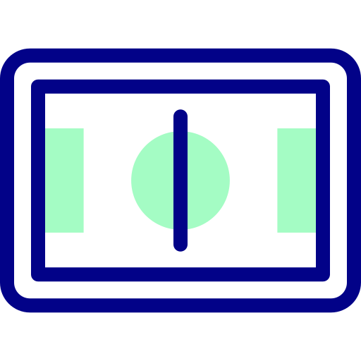 サッカー競技場 Detailed Mixed Lineal color icon