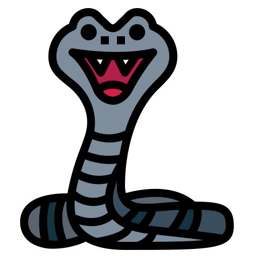 Змея Smalllikeart Lineal Color иконка