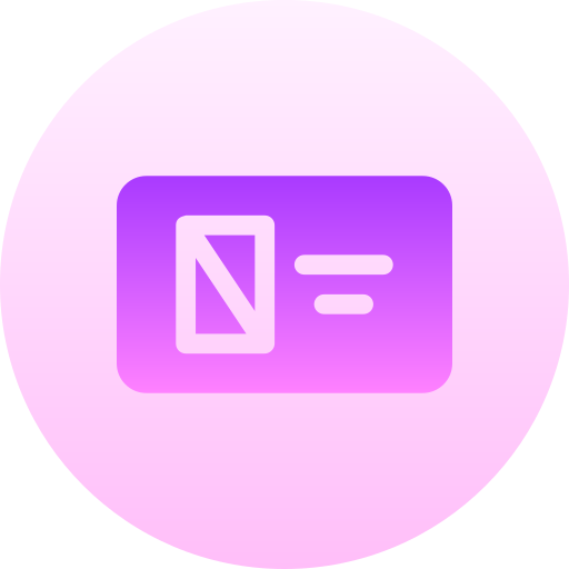カード Basic Gradient Circular icon