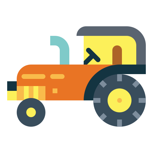 tractor Smalllikeart Flat icoon