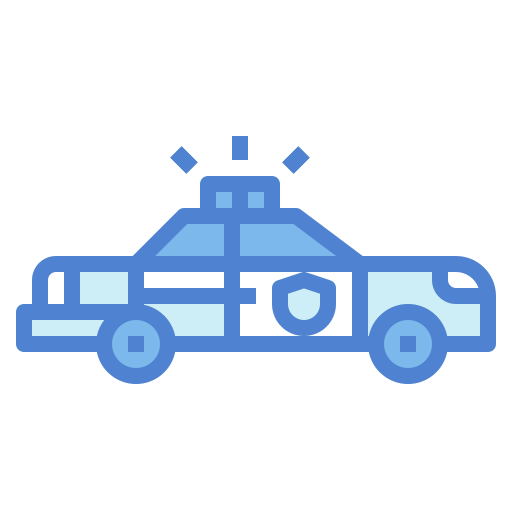 auto della polizia Generic Blue icona
