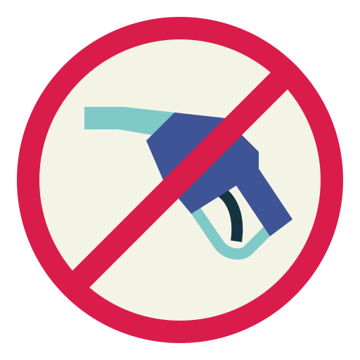 No fuel Smalllikeart Flat icon