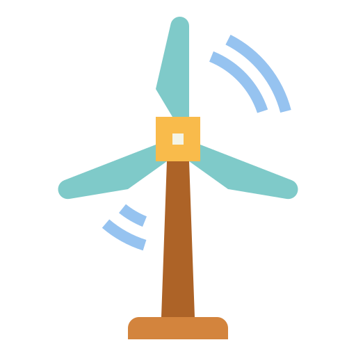 Wind turbine Smalllikeart Flat icon