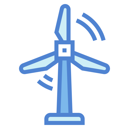 風力タービン Generic Blue icon